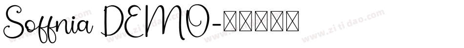 Soffnia DEMO字体转换